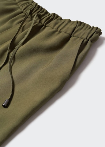 MANGO Loosefit Broek 'Fluido' in Groen