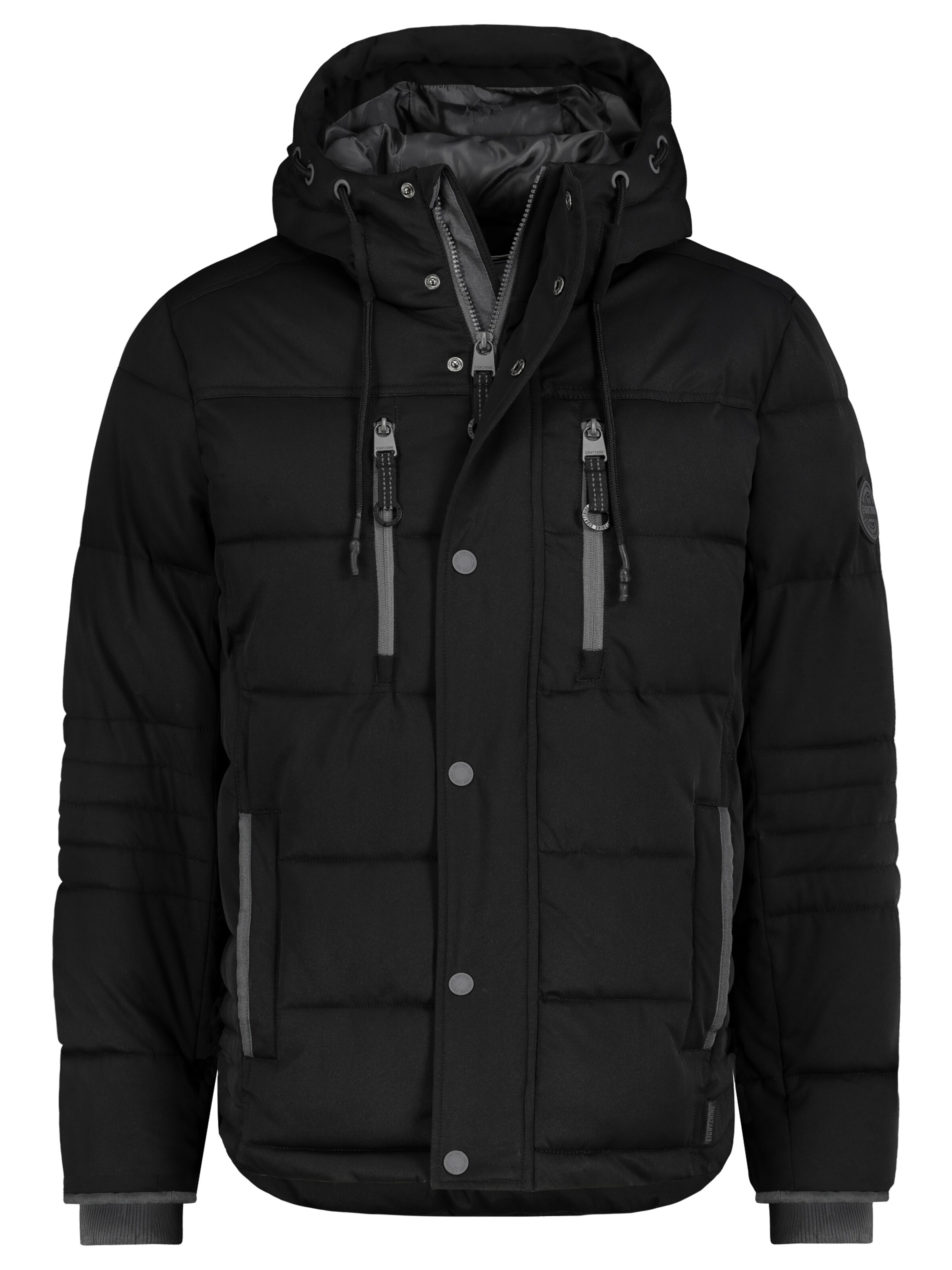 Eight2Nine Winterjacke in Schwarz: Vorderseite