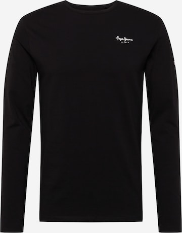 T-Shirt Pepe Jeans en noir : devant