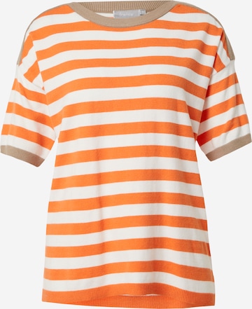 Fransa Sweater 'ADDI' in Orange: front