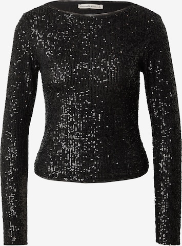 Camicia da donna di Abercrombie & Fitch in nero: frontale