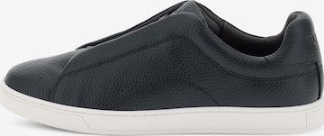 Baskets basses Boggi Milano en bleu : devant