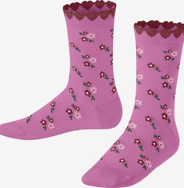 FALKE Socks 'Ditsy Flowers' in Pink: front