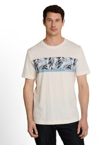 T-Shirt TOM TAILOR en blanc : devant