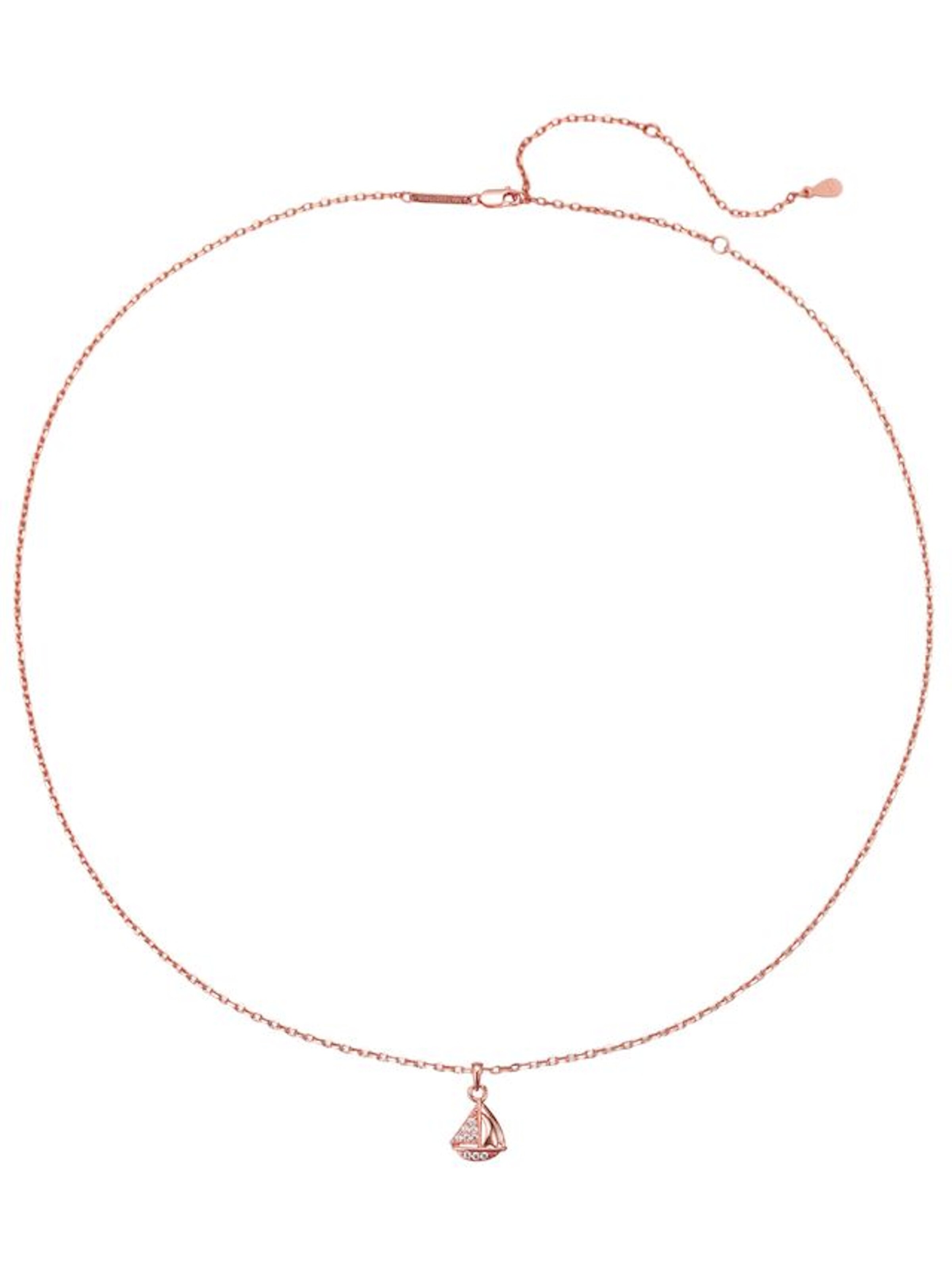 Hey Happiness Ketting 'Sailboat Sparkle' in de kleur Rose-goud, Productweergave