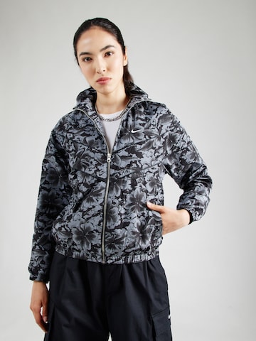 Geacă de primăvară-toamnă de la Nike Sportswear pe negru: față