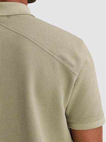 CAST IRON Shirt 'Polo shirt with waffle texture' in Groen