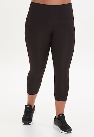 Q by Endurance Skinny Leggings 'Reimia' in Zwart: voorkant