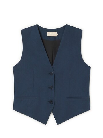 Thinking MU - Chaleco para traje 'Edith' en azul: frente