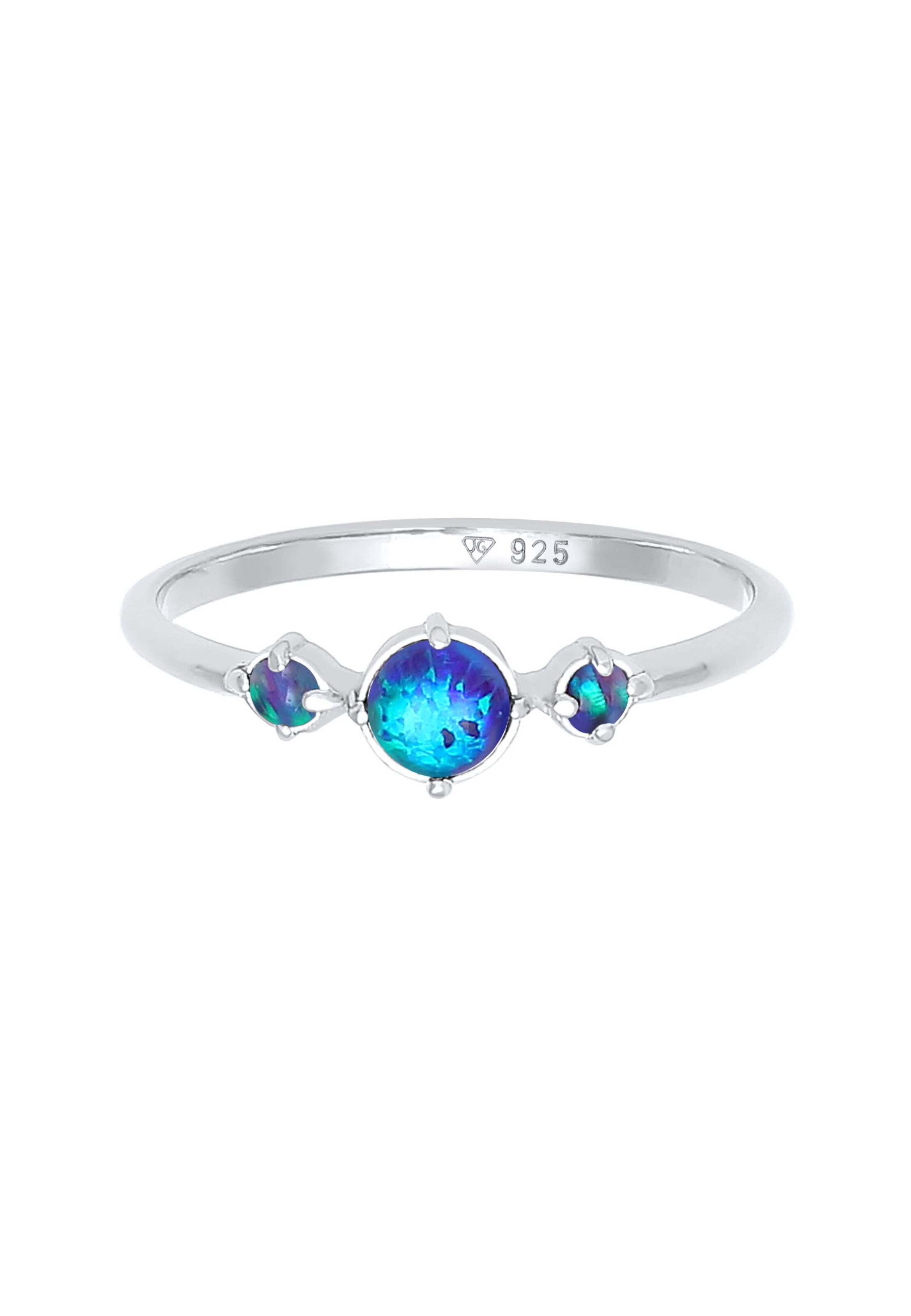 ELLI Ring 'Opal' in Blue