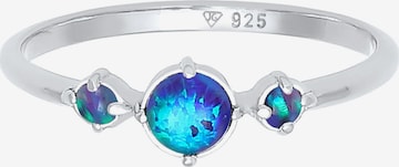 ELLI Ring Opal, Verlobungsring, Vintage in Blau