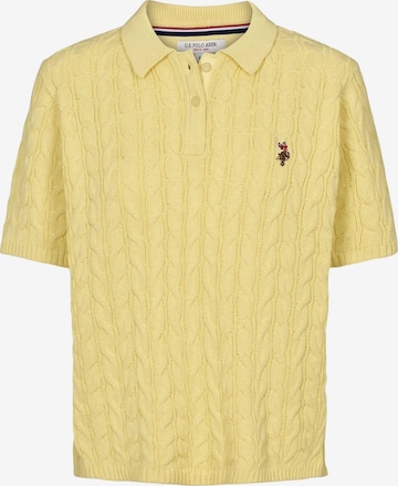 U.S. POLO ASSN. Tričko ' Magda ' – žlutá: přední strana