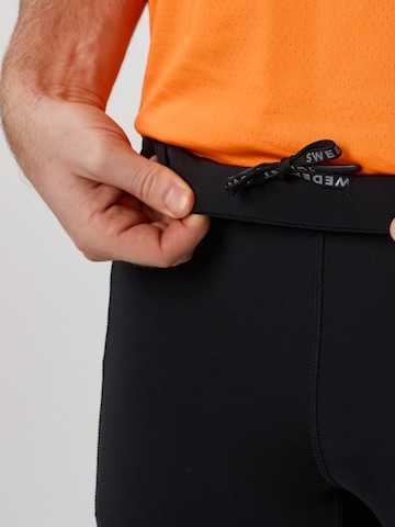 SWEDEMOUNT Skinny Sportbroek 'Core' in Zwart