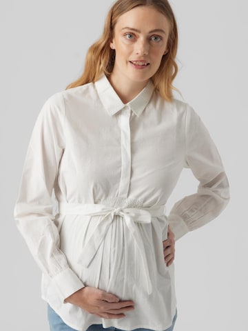 Camicia da donna 'Leticia' di MAMALICIOUS in bianco