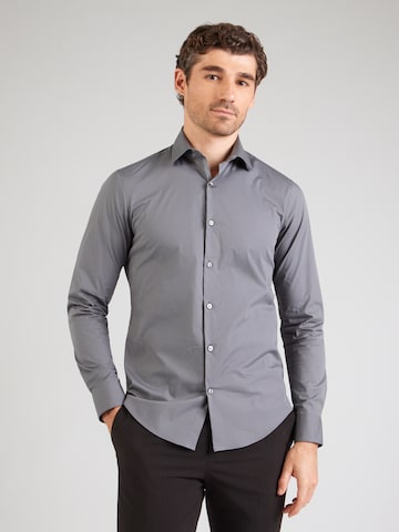 Calvin Klein Slim Fit Hemd 'ESSENTIALS' in Grau: Vorderseite