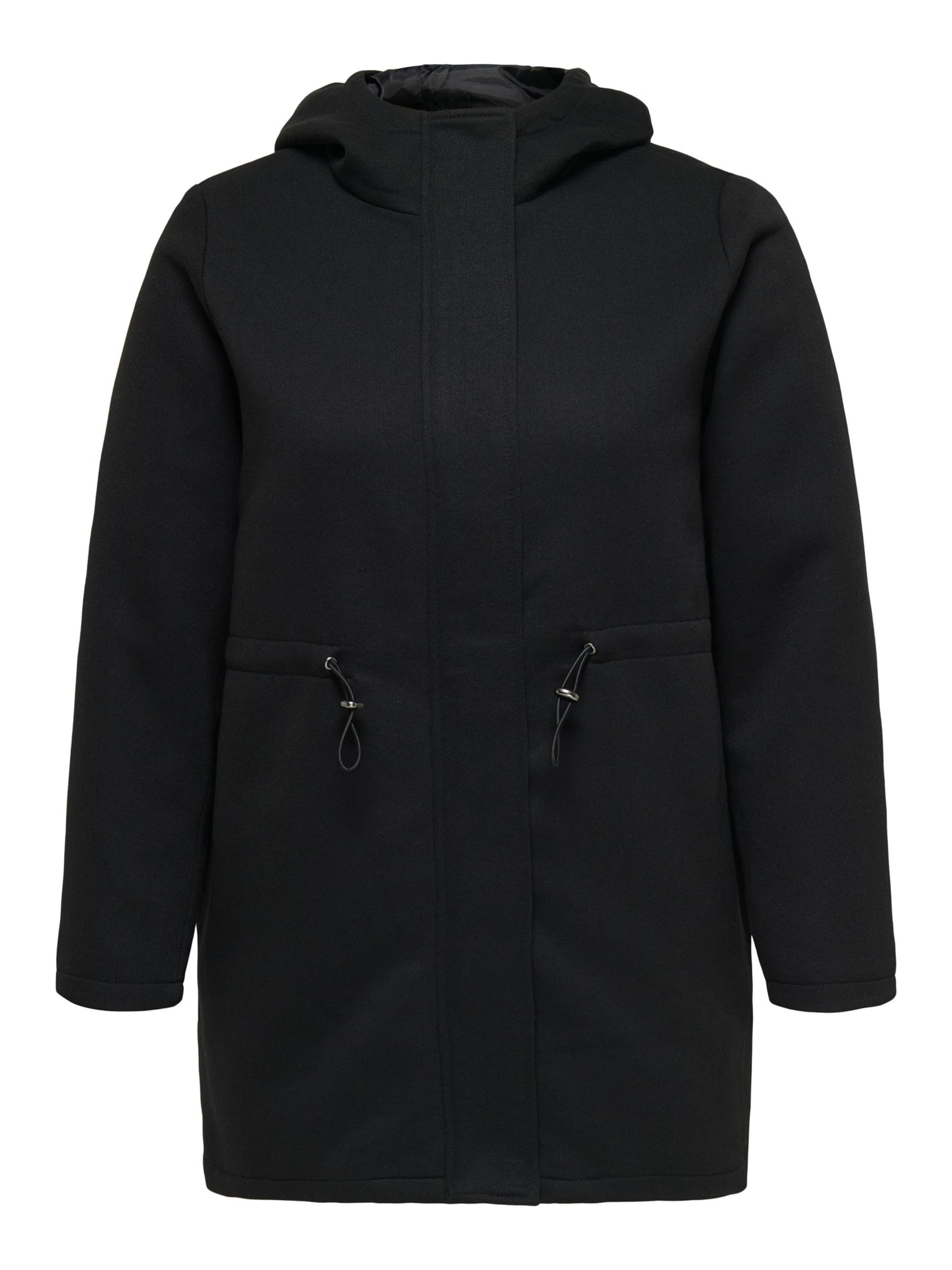 ONLY Carmakoma Between-seasons coat 'CARSEDONA' in Black: front