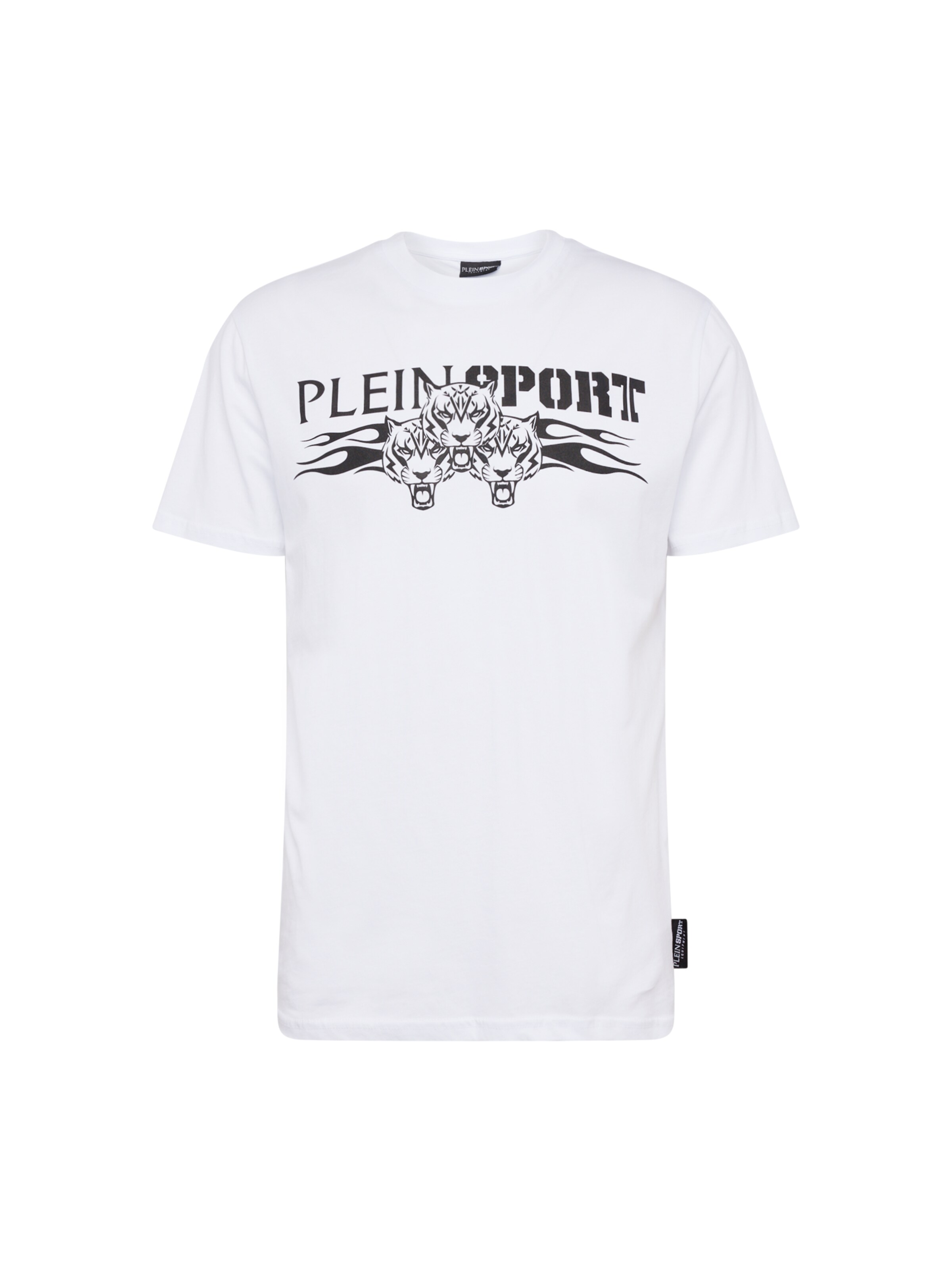Maglietta 'Tiger' di Plein Sport in bianco: frontale