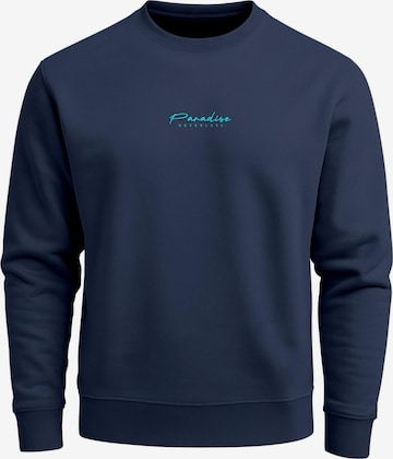 Neverless Sweatshirt 'Palms Beach' in Blau: Vorderseite