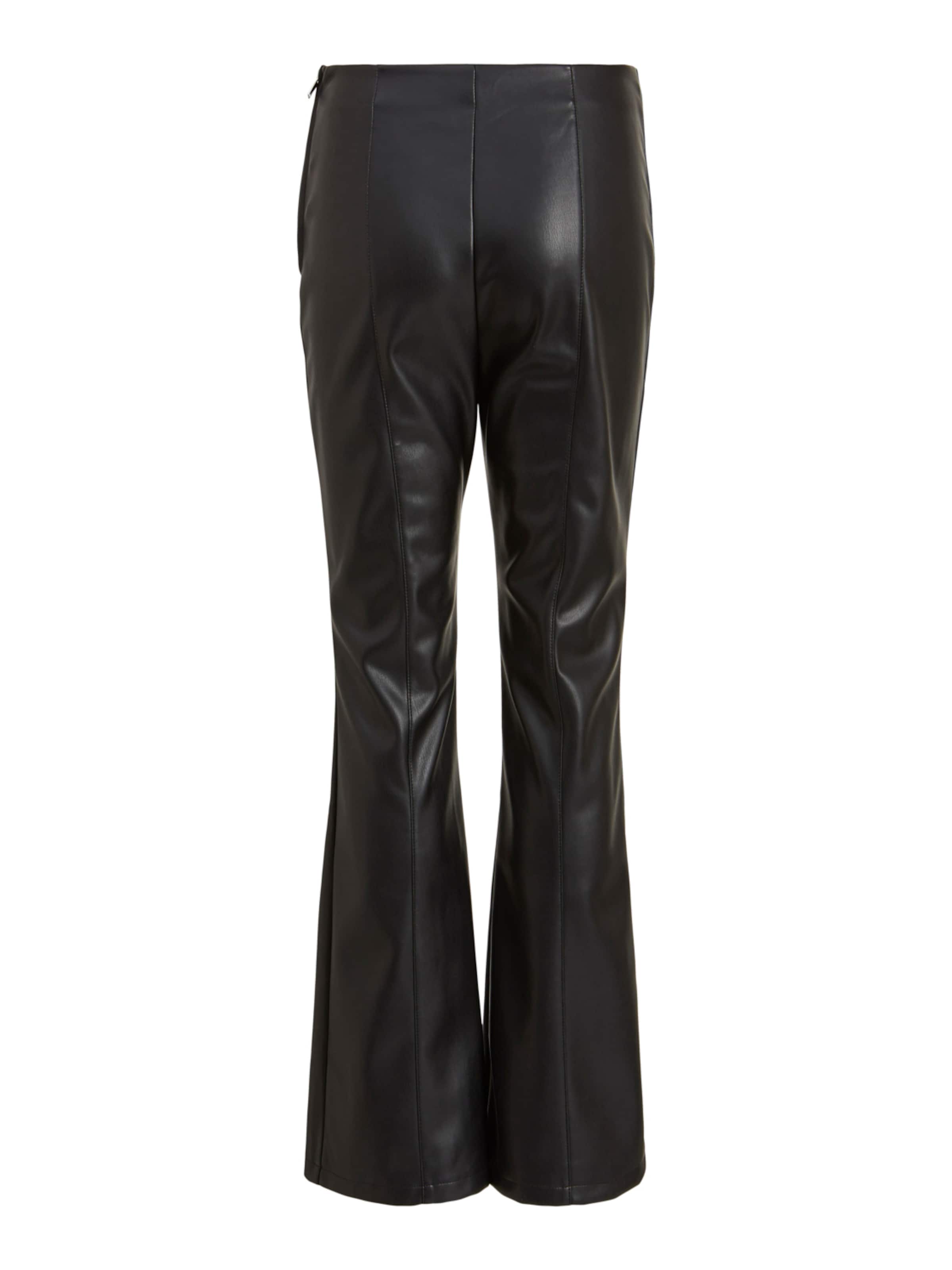 VILA Na zvonec Hlače 'Pen' | črna barva