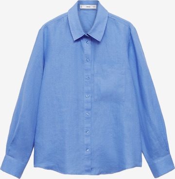 MANGO Bluse in Blau: Vorderseite