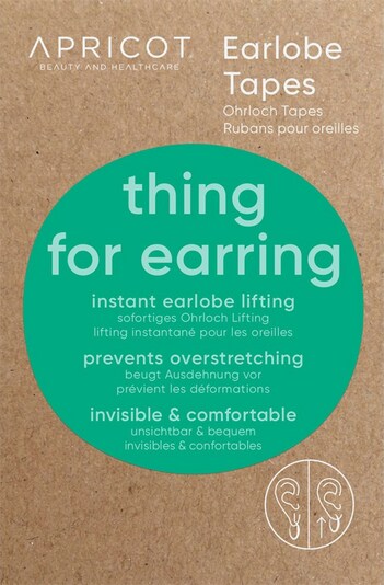 Apricot Earlobe Tapes in weiß, Produktansicht