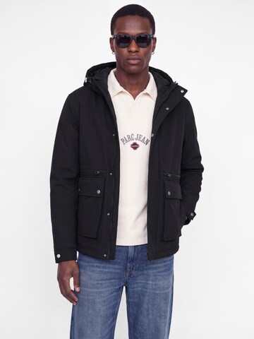 Parka mi-saison 'JJEWolf' JACK & JONES en noir : devant