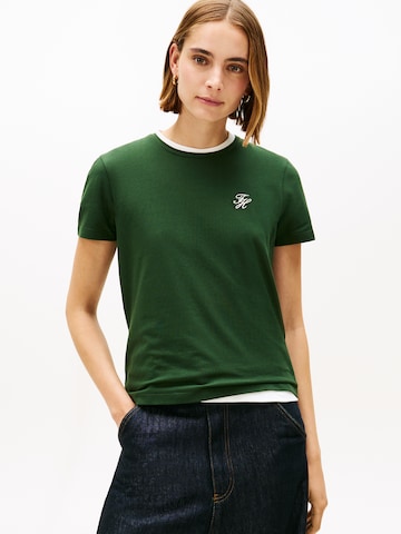 Tricou de la TOMMY HILFIGER pe verde: față