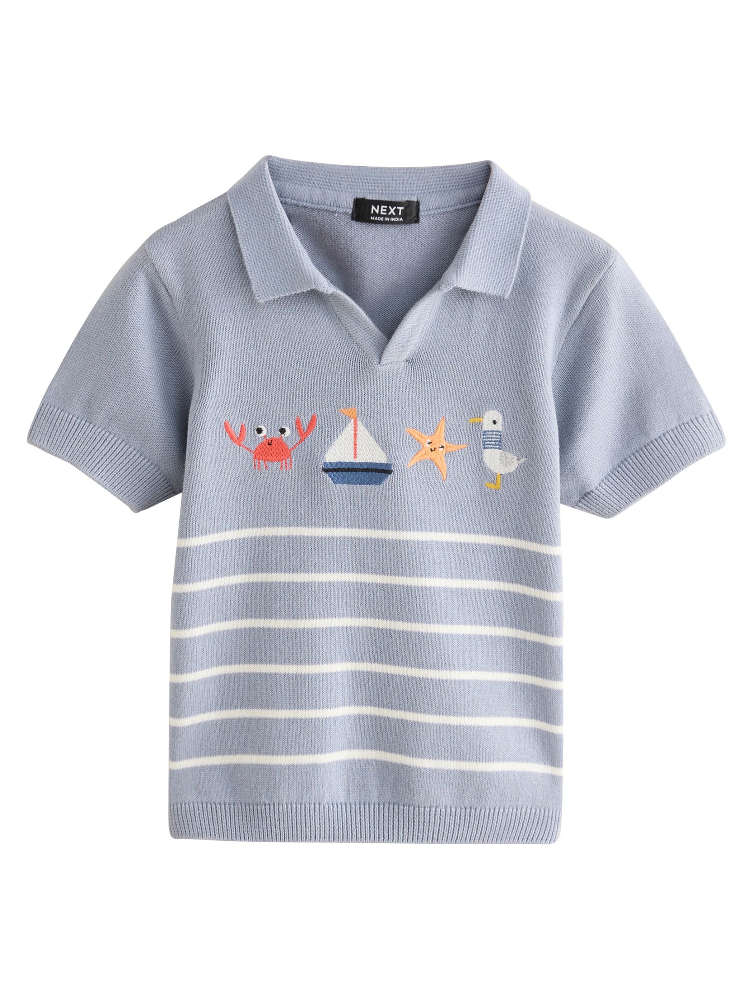 Next Shirts i blå: forside