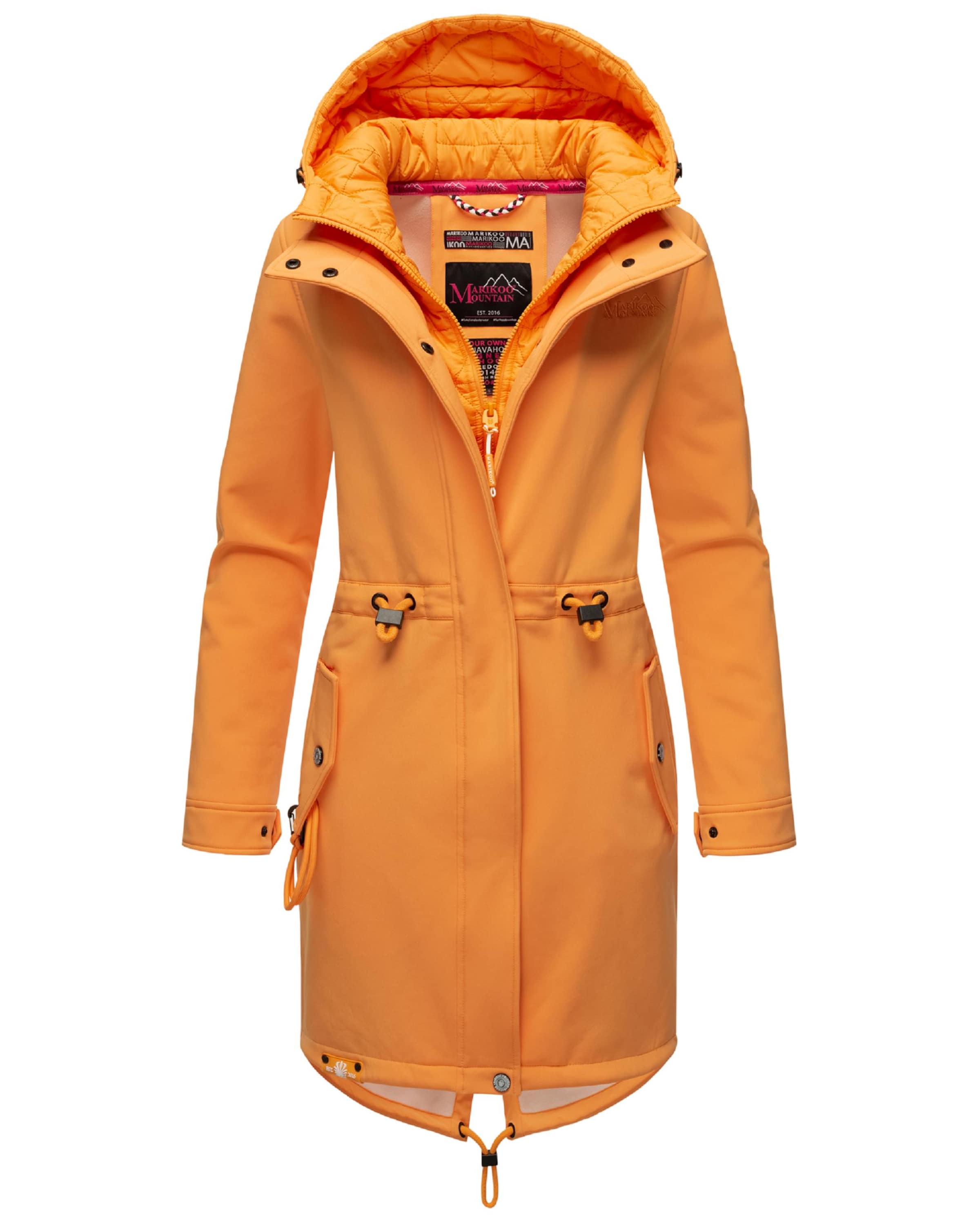 MARIKOO Raincoat in Orange: front