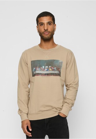 MT Men Sweatshirt 'Can´t Hang With Us' in Beige: front