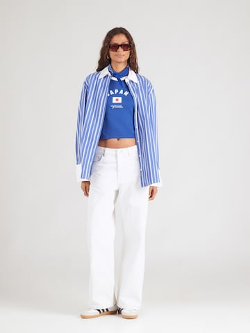 LEVI'S ® Tričko 'RINGER X USA RETRO' - Modrá