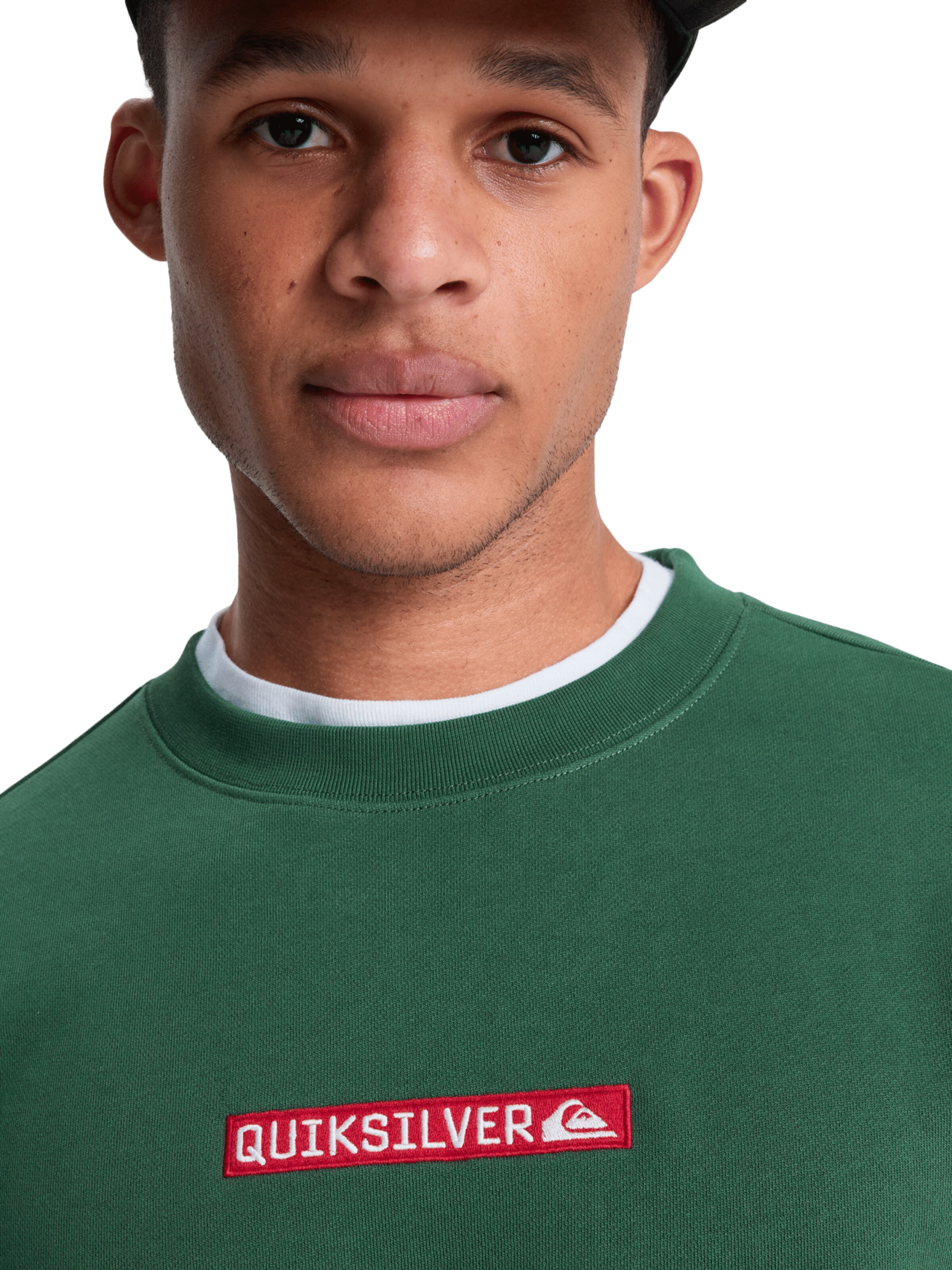 QUIKSILVER Sweatshirt 'Dna' in Green