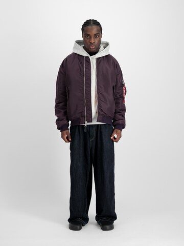ALPHA INDUSTRIES Tussenjas 'MA-1 CS' in Lila: voorkant