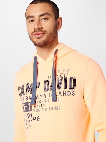 CAMP DAVID Μπλούζα φούτερ σε πορτοκαλί