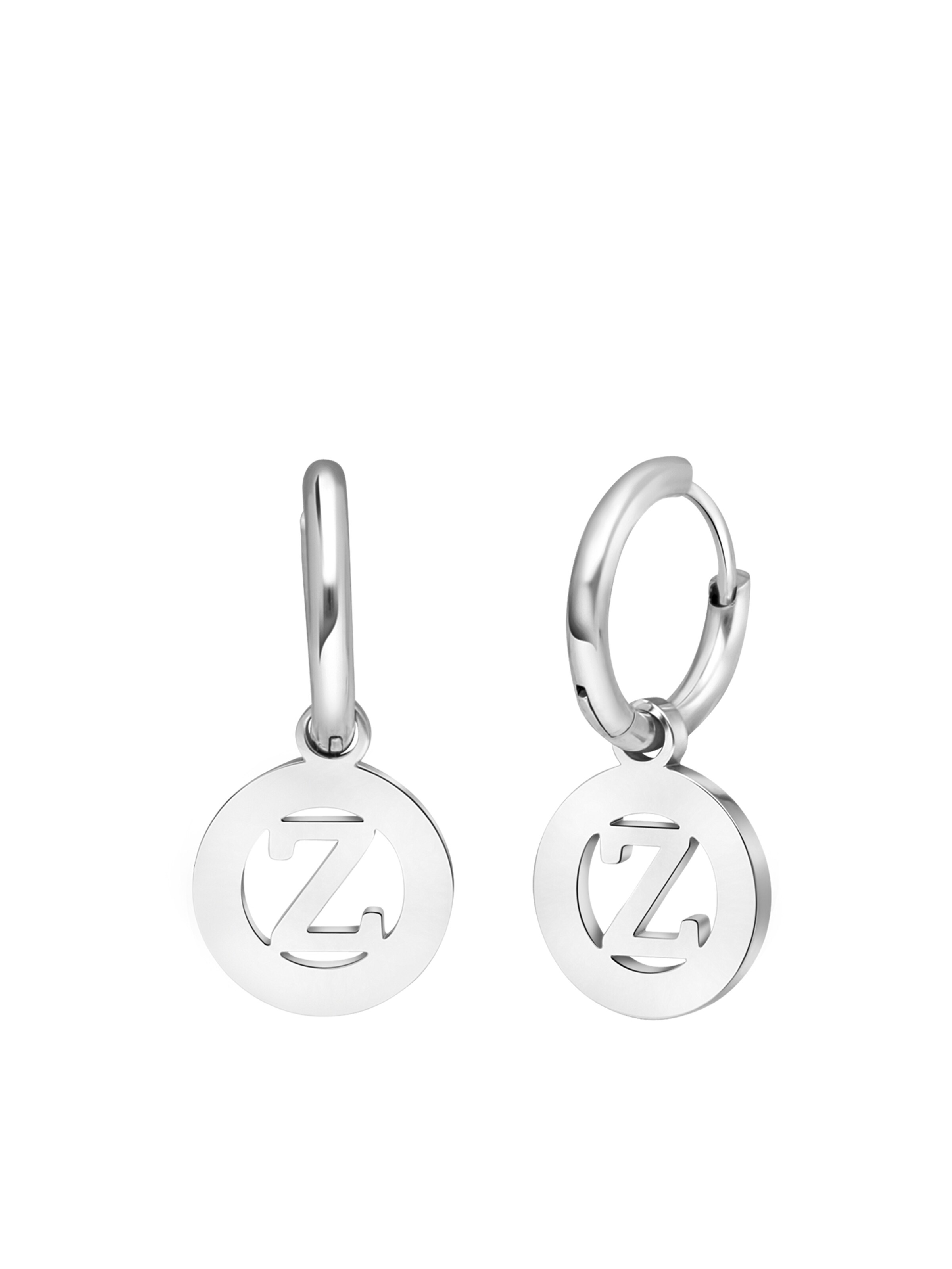 Lucardi Oorbellen in Zilver: voorkant