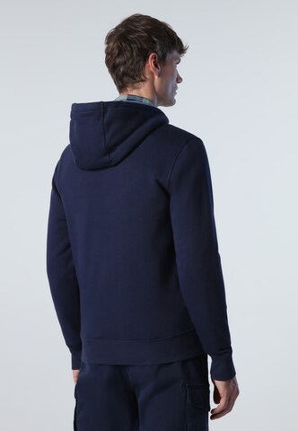 North Sails Zip-Up Hoodie in Blue