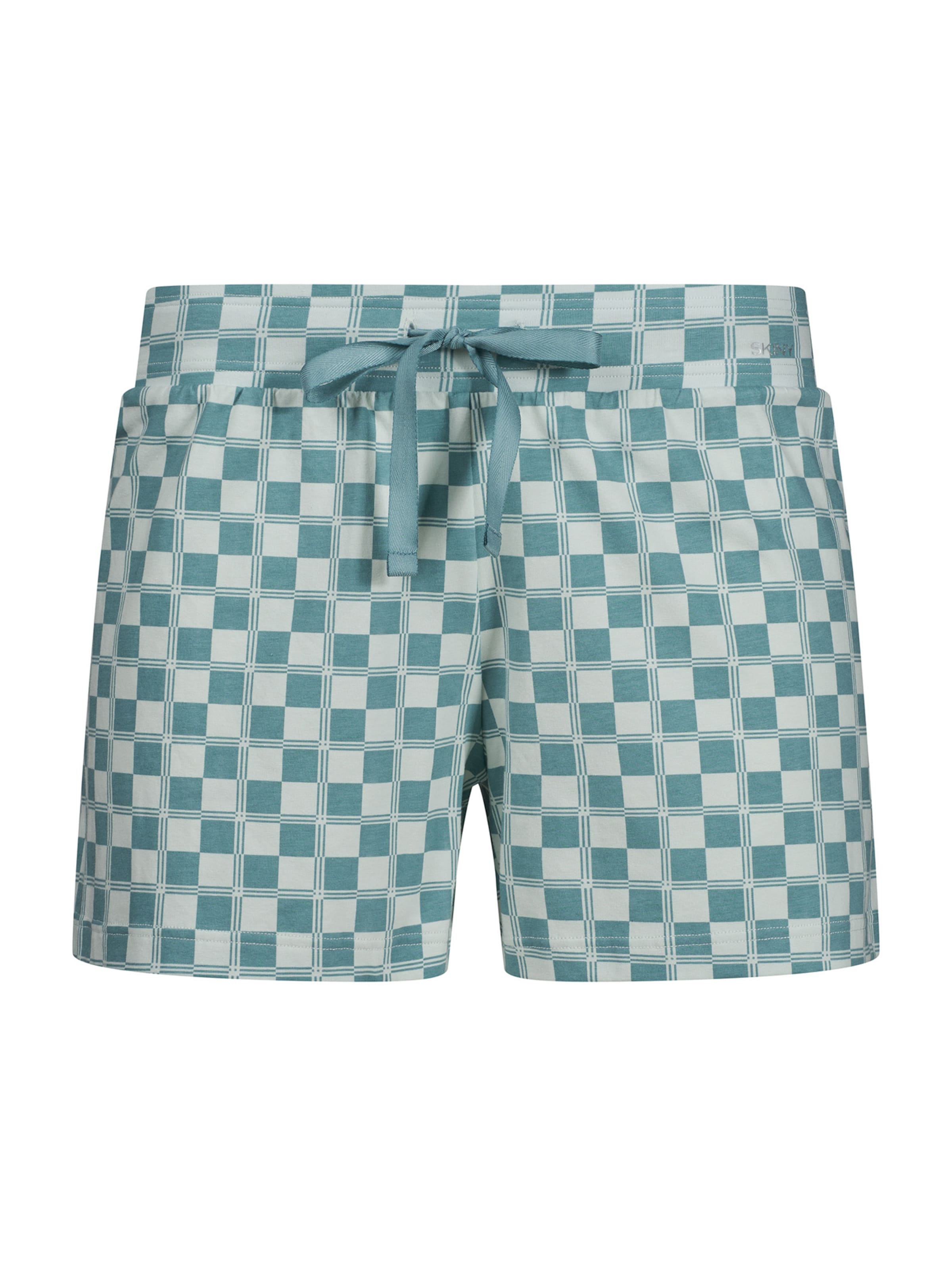 Pantaloncini da pigiama di Skiny in verde: frontale