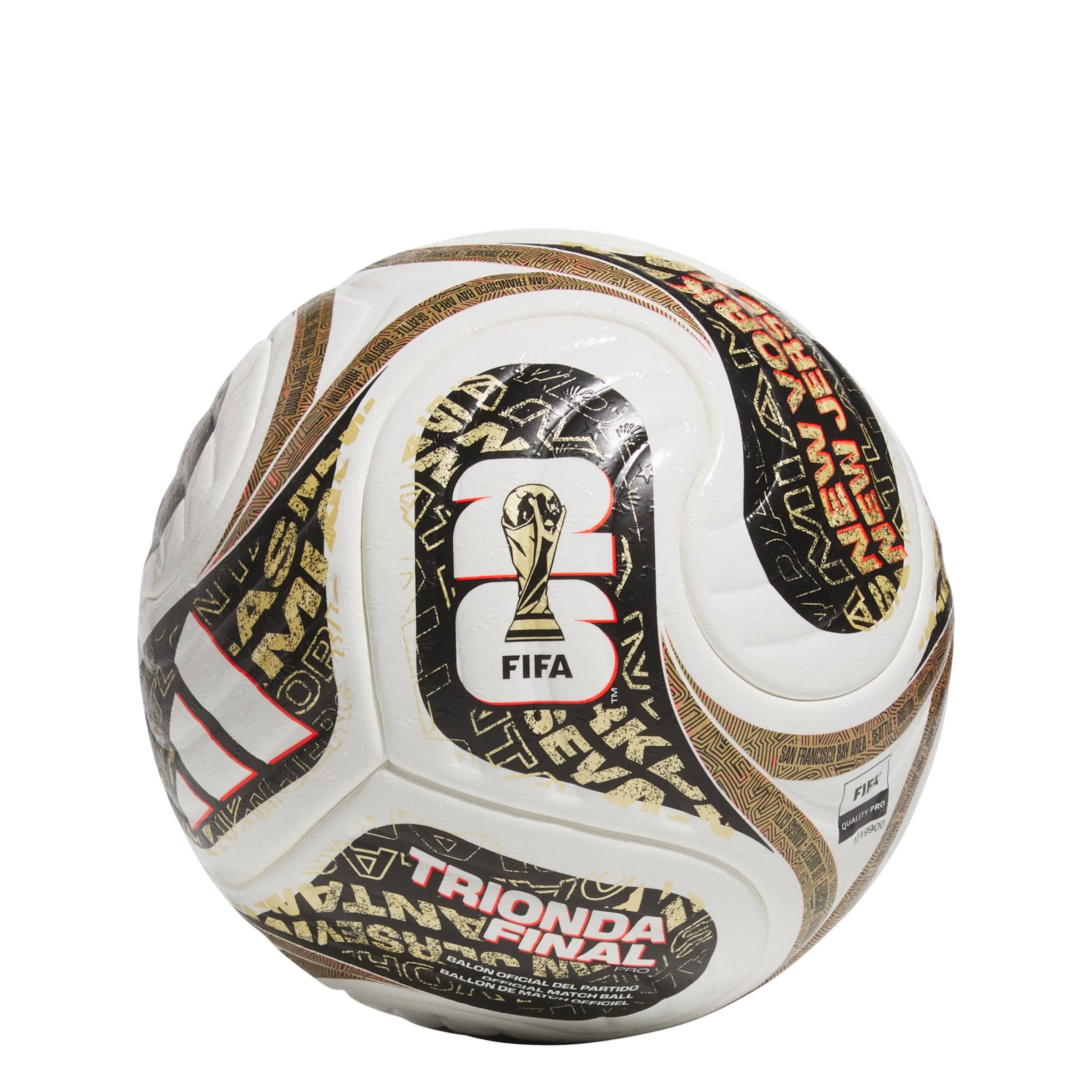 ADIDAS PERFORMANCE Míč 'FIFA Fussball-Weltmeisterschaft 26 Trionda Finals Pro' ve velikosti 5 - žlutá / černá / bílá, Produkt