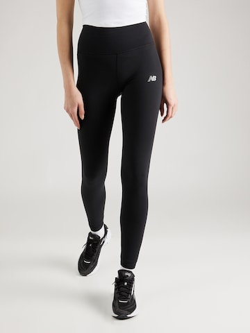 Skinny Pantalon de sport 'Essentials Harmony' new balance en noir : devant