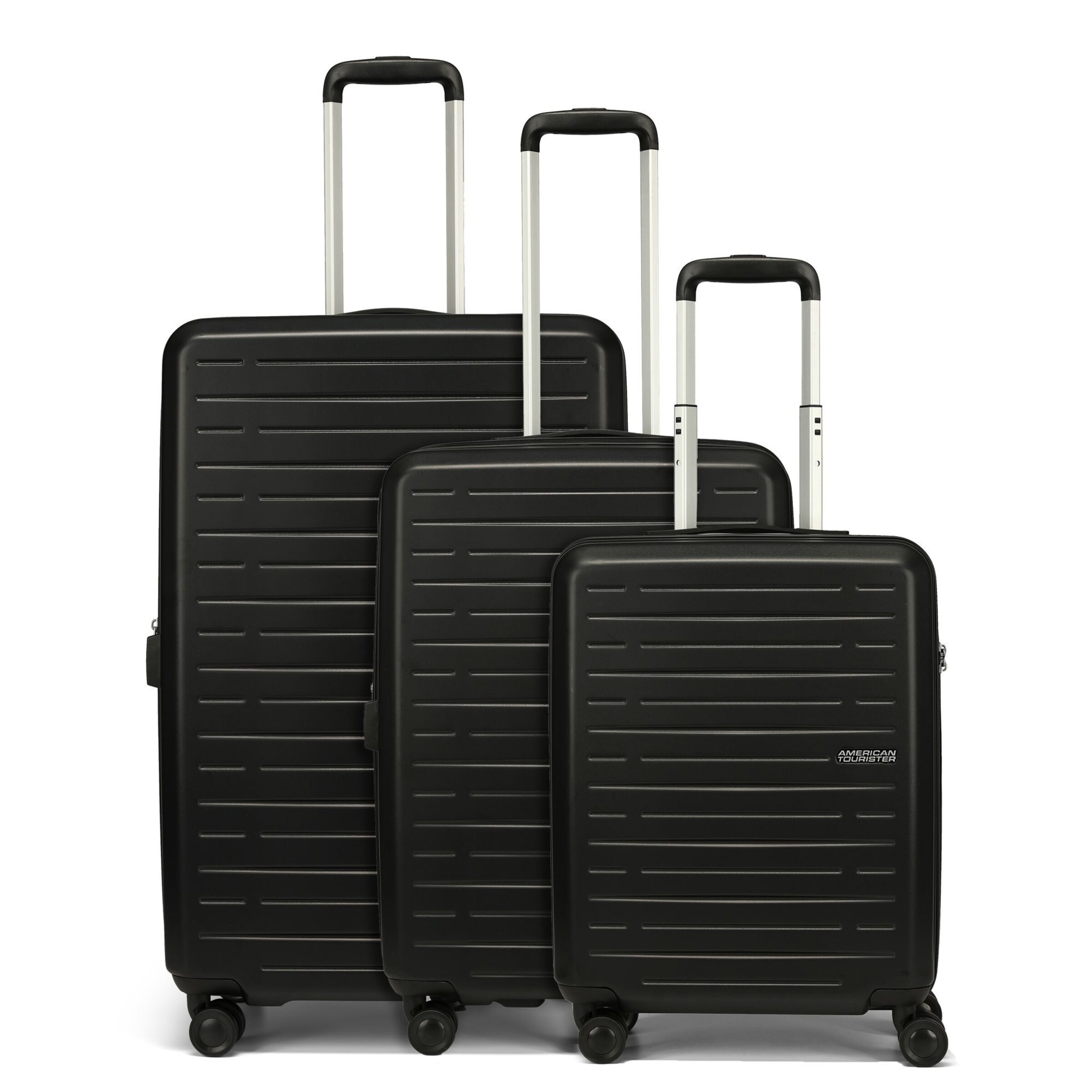 Set di valigie 'Aerojoy' di American Tourister in nero: frontale
