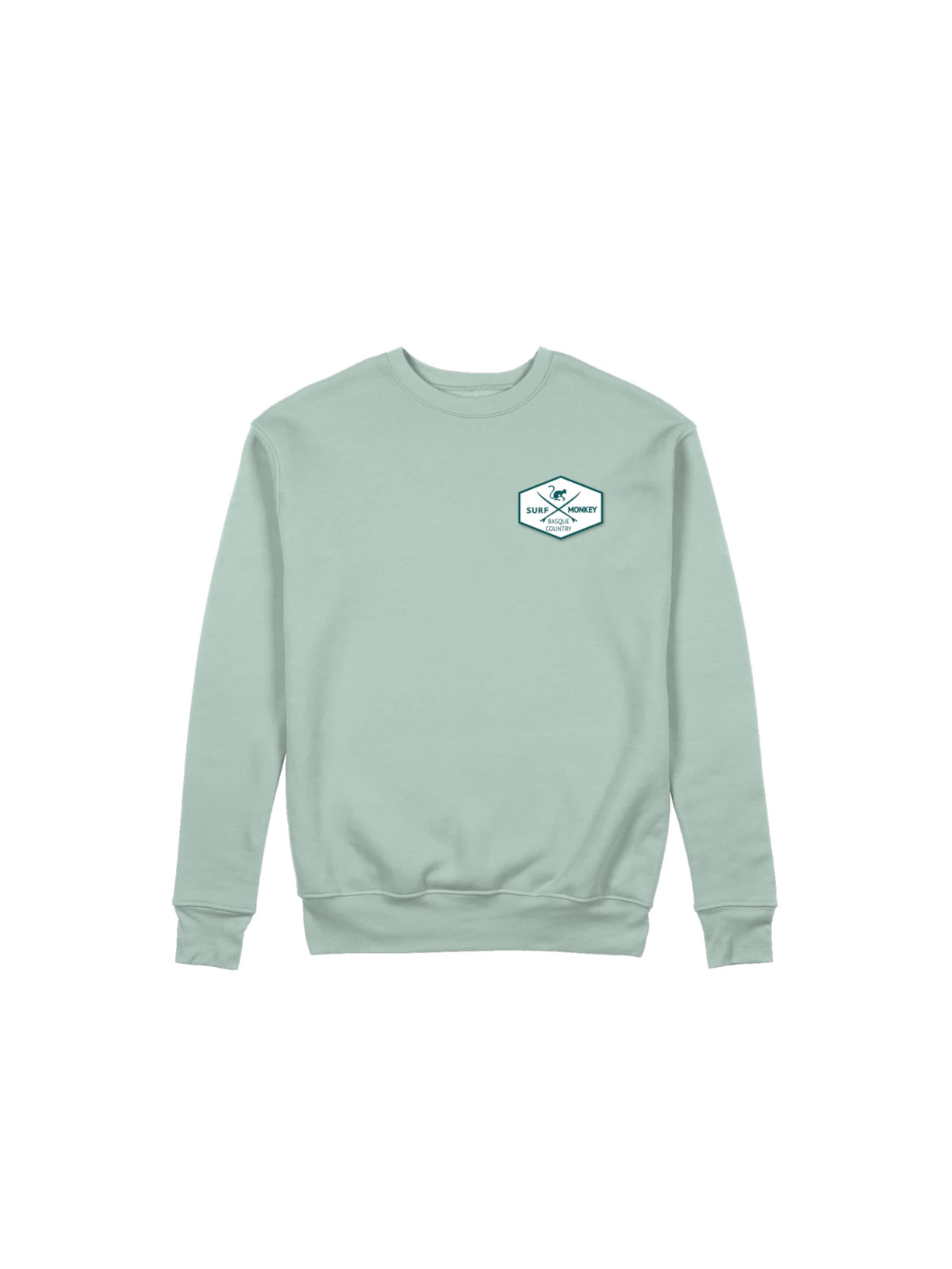 Surf Monkey - Sudadera en verde: frente