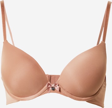 Hunkemöller T-shirt Bra in Brown: front