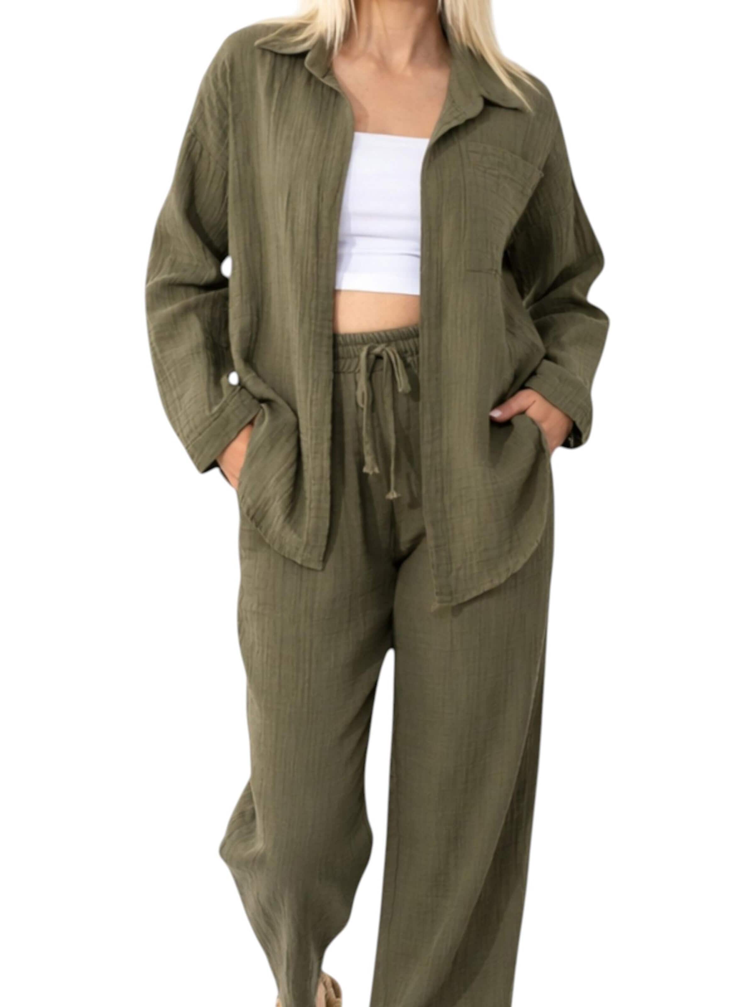 Camicia da donna 'NALYA' di WENOR in verde