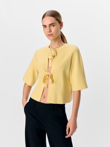 Cardigan OBJECT en jaune : devant