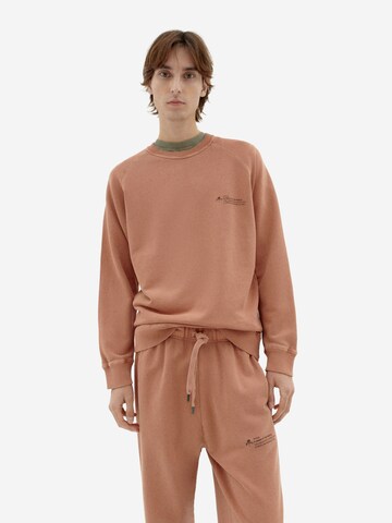 Thinking MU Sweatshirt 'FLOWERS' in Pink: front