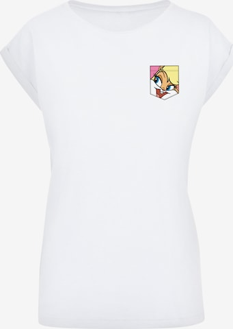 T-shirt 'Looney Tunes Lola Bunny Face' F4NT4STIC en blanc : devant