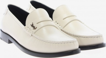 YVES SAINT LAURENT Flats & Loafers in 42 in White: front