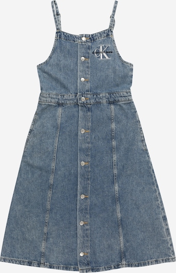 Calvin Klein Jeans Jurk in de kleur Blauw denim / Zwart / Wit, Productweergave