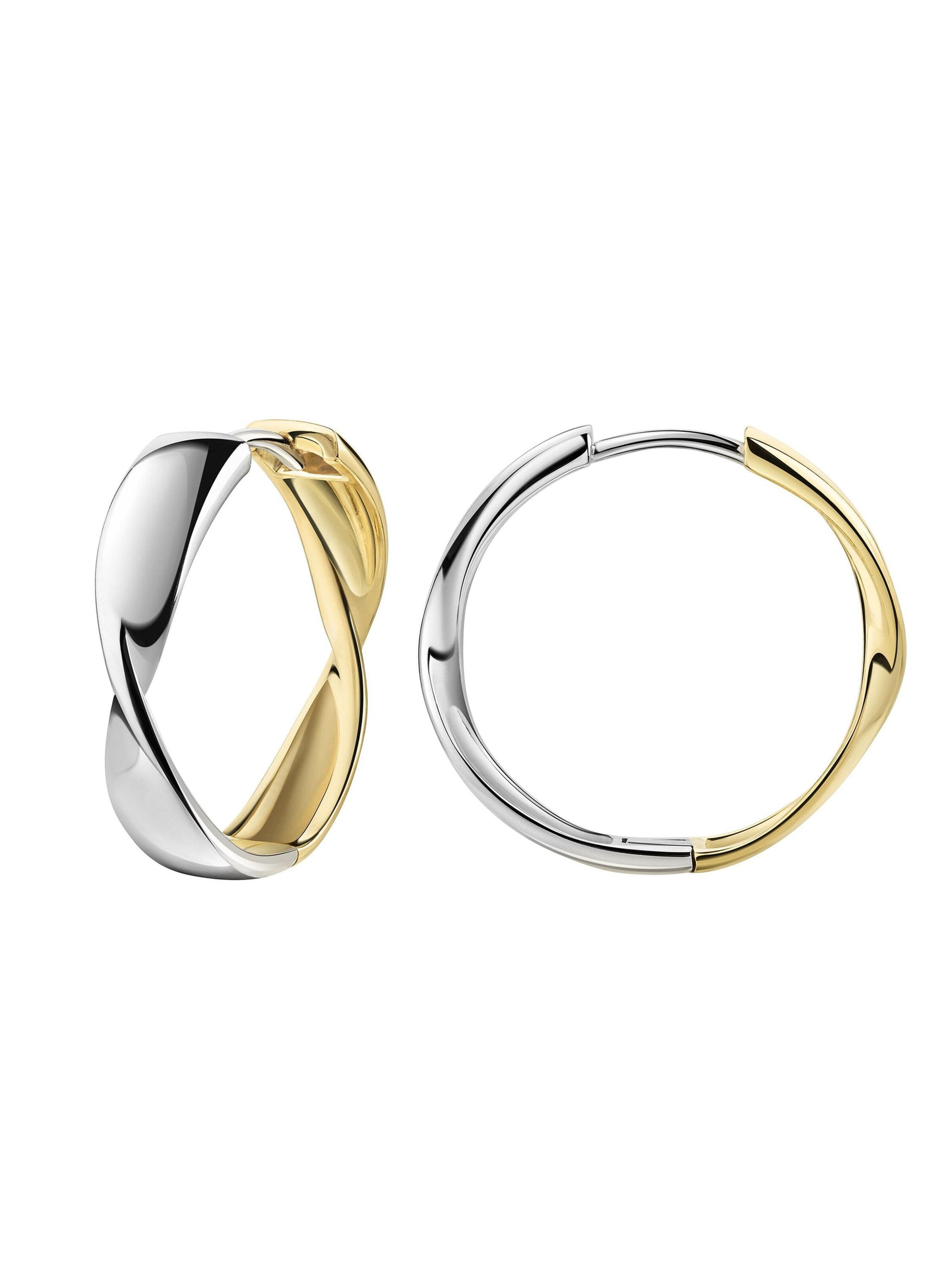 Zeeme Earrings in Gold: front