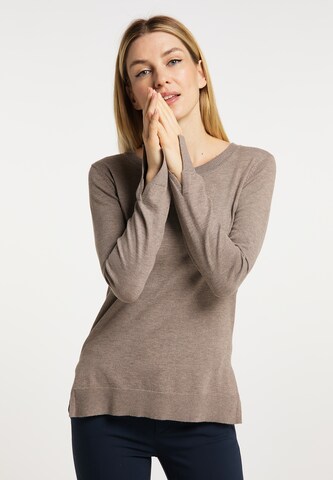 Pull-over Usha en gris : devant